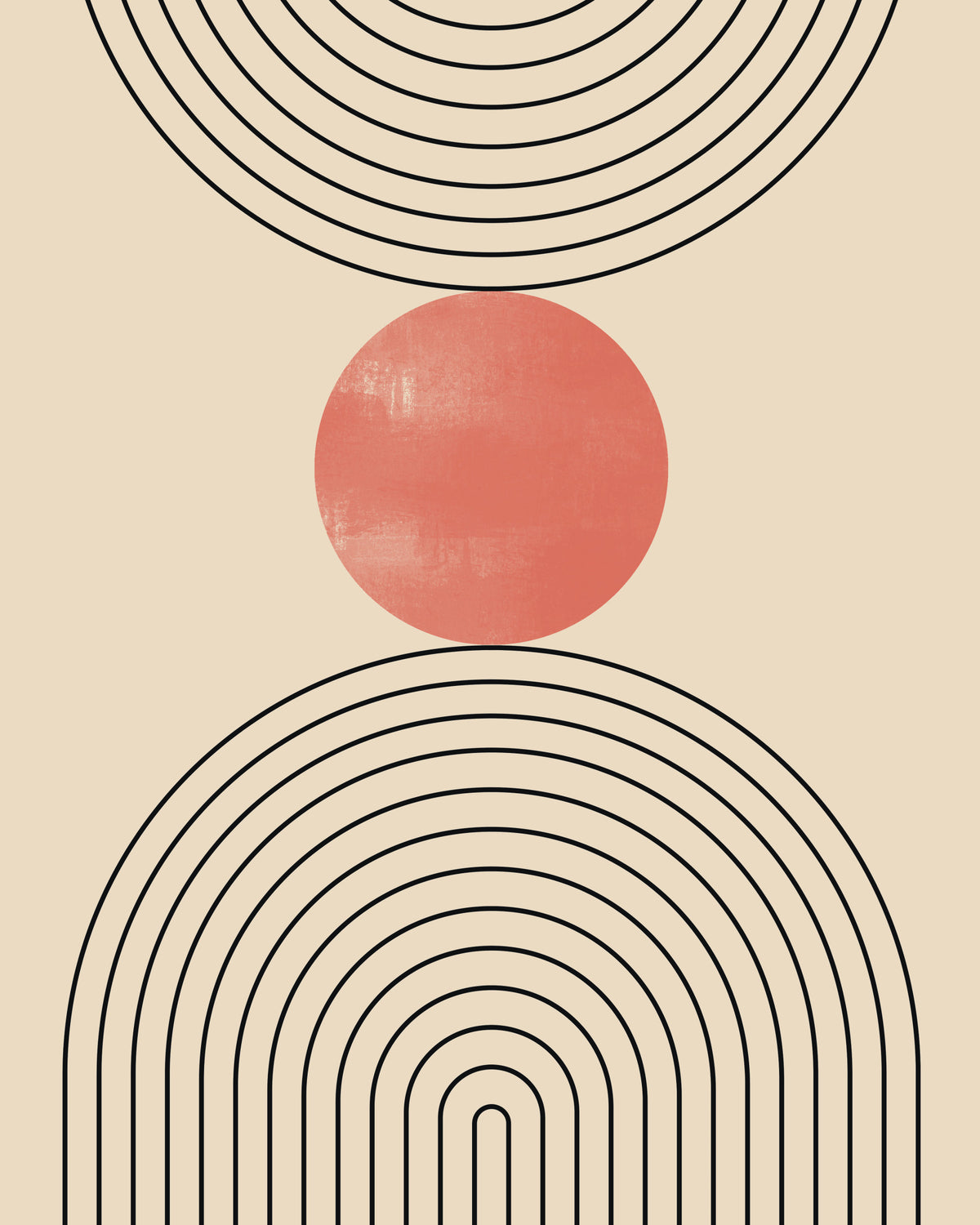 Mid-Century Modern Minimalism Wall Mural