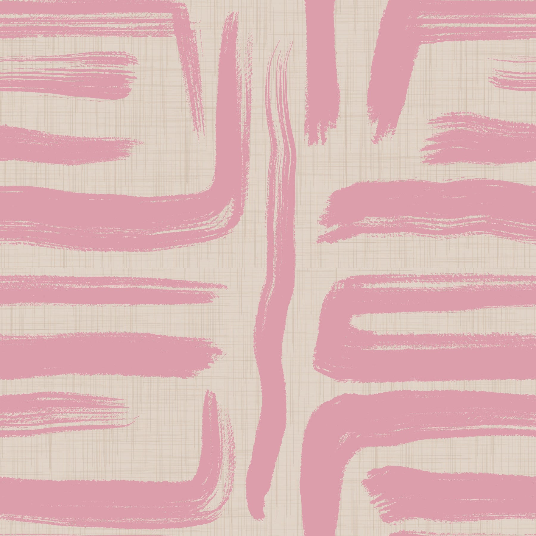Blush Brushstrokes - tapet modern abstract la mijlocul secolului