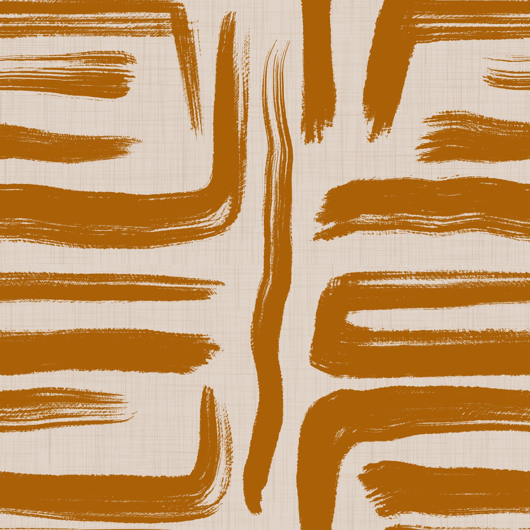 Amber Brushstrokes - Abstract Mid Century Modern Wallpaper‚Å† in your room — zoomed