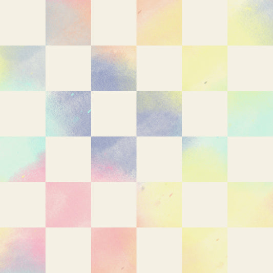 Psychedelic Check Astral Regenbogen Wallpaper⁠