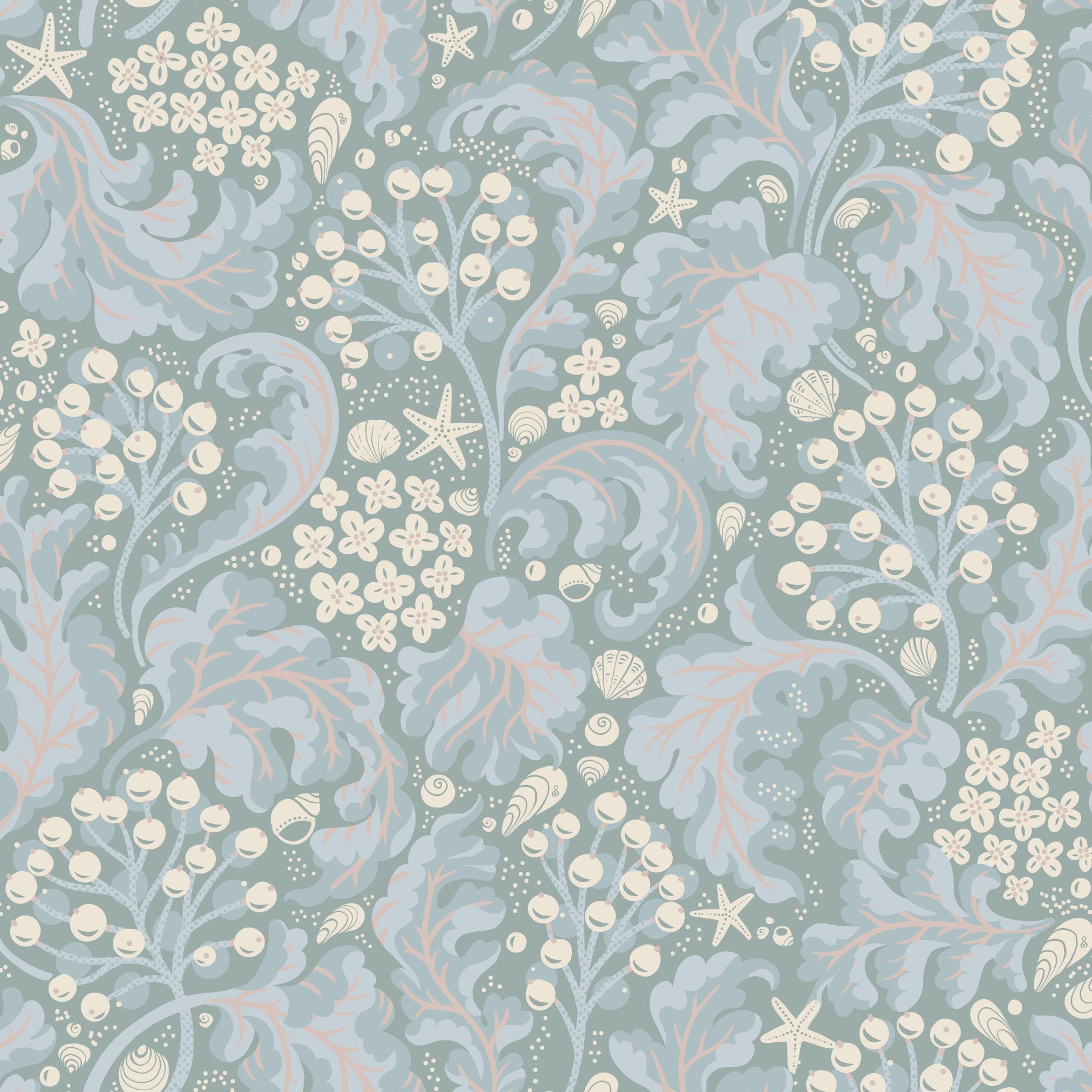 SEA KALE - Fond d'écran nacré⁠ in your room — zoomed
