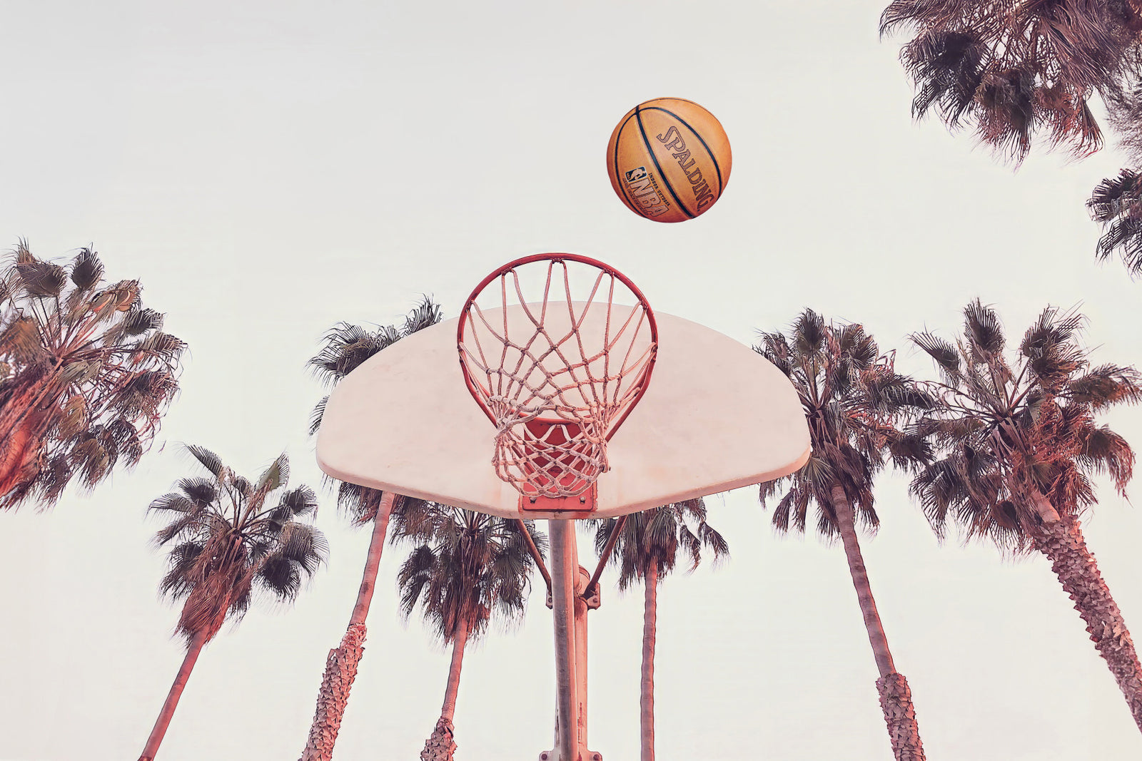 Basketbal muurschildering