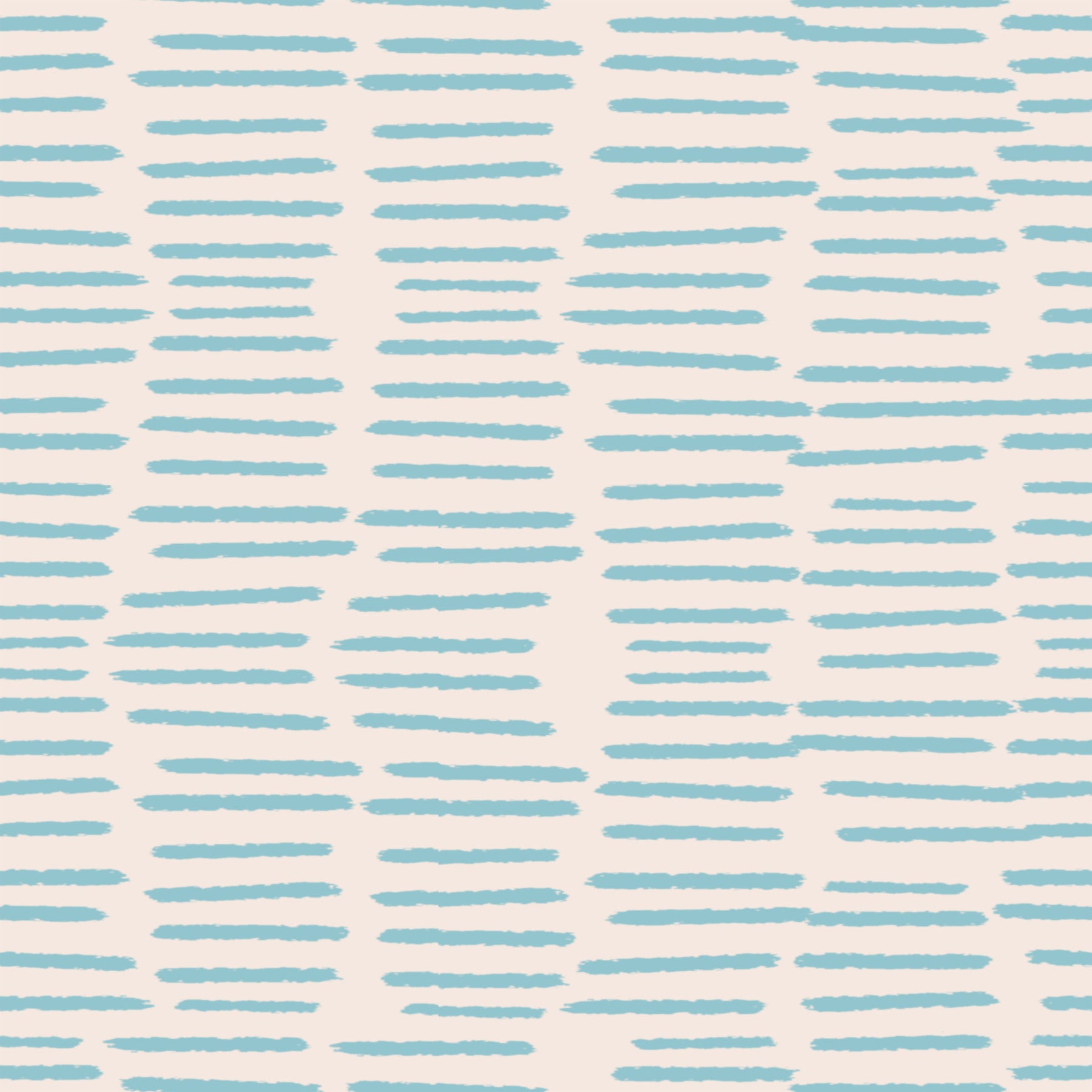 Modello di tratti a pennello organico - Strisce Boho Minimalista Baby Blue Wallpaper⁠ in your room — zoomed