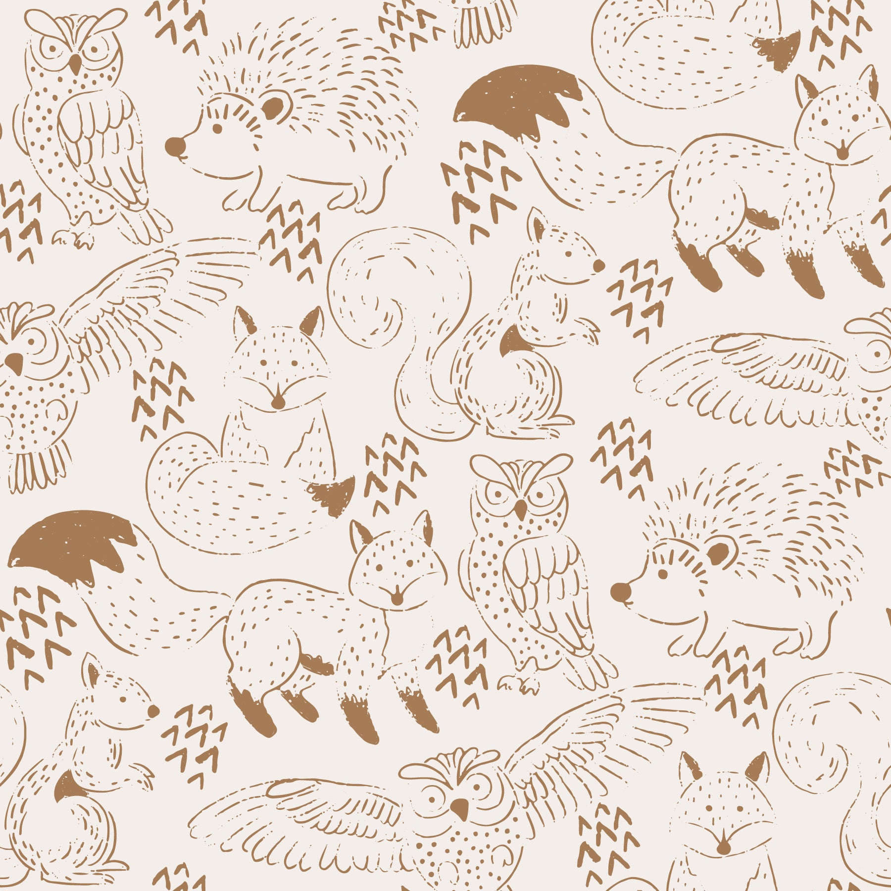 Woodland Animal Neutral Brown Imagini de fundal