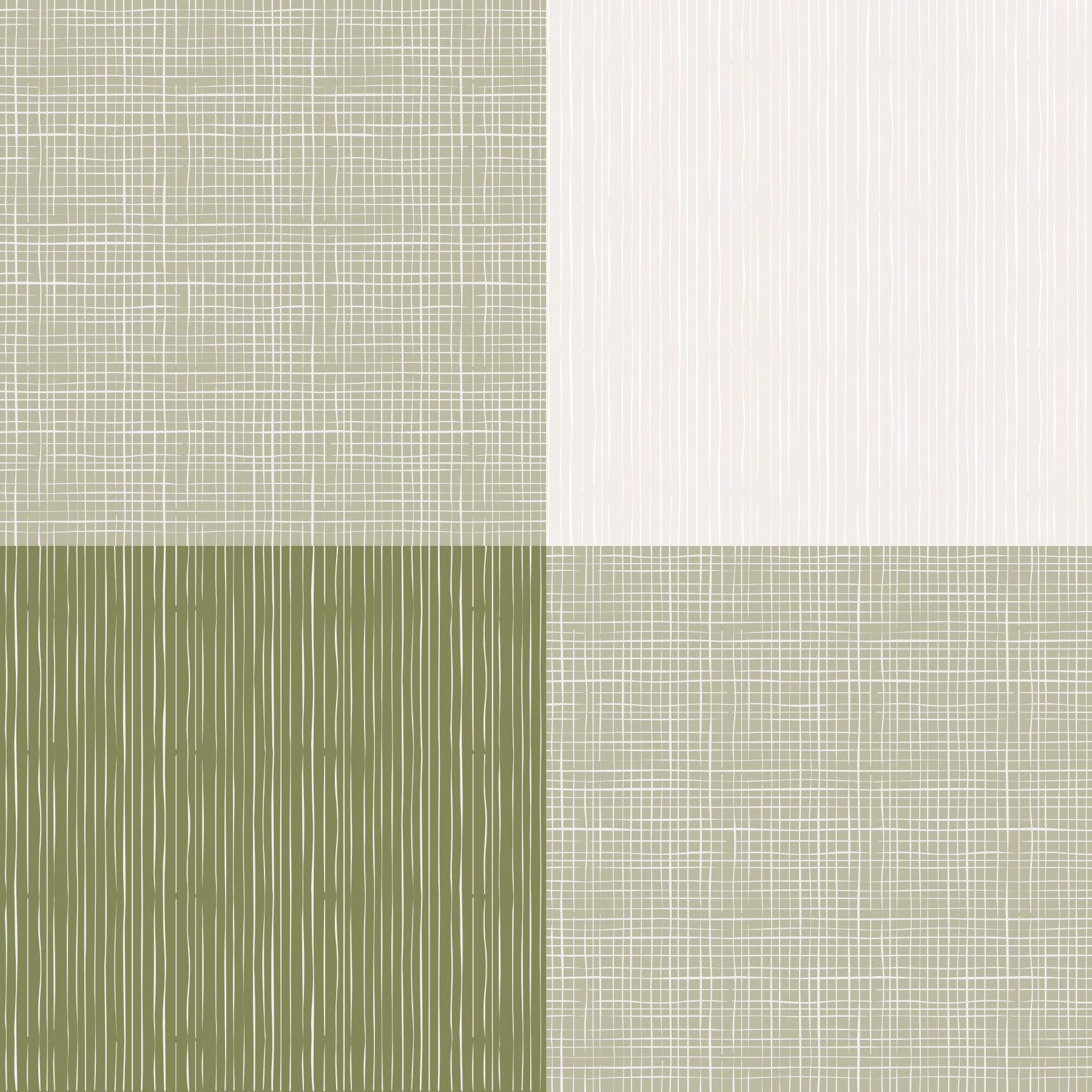 Rustic Buffalo Plaid Olive Green Wallpaper⁠
