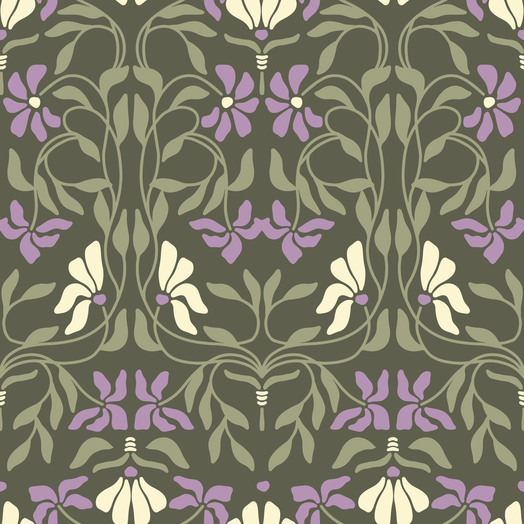 Art Nouveau Bloom Wallpaper⁠