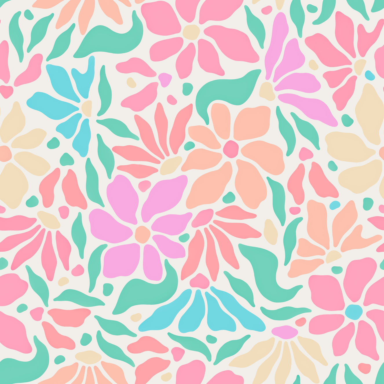Groovy Blumen Wallpaper⁠