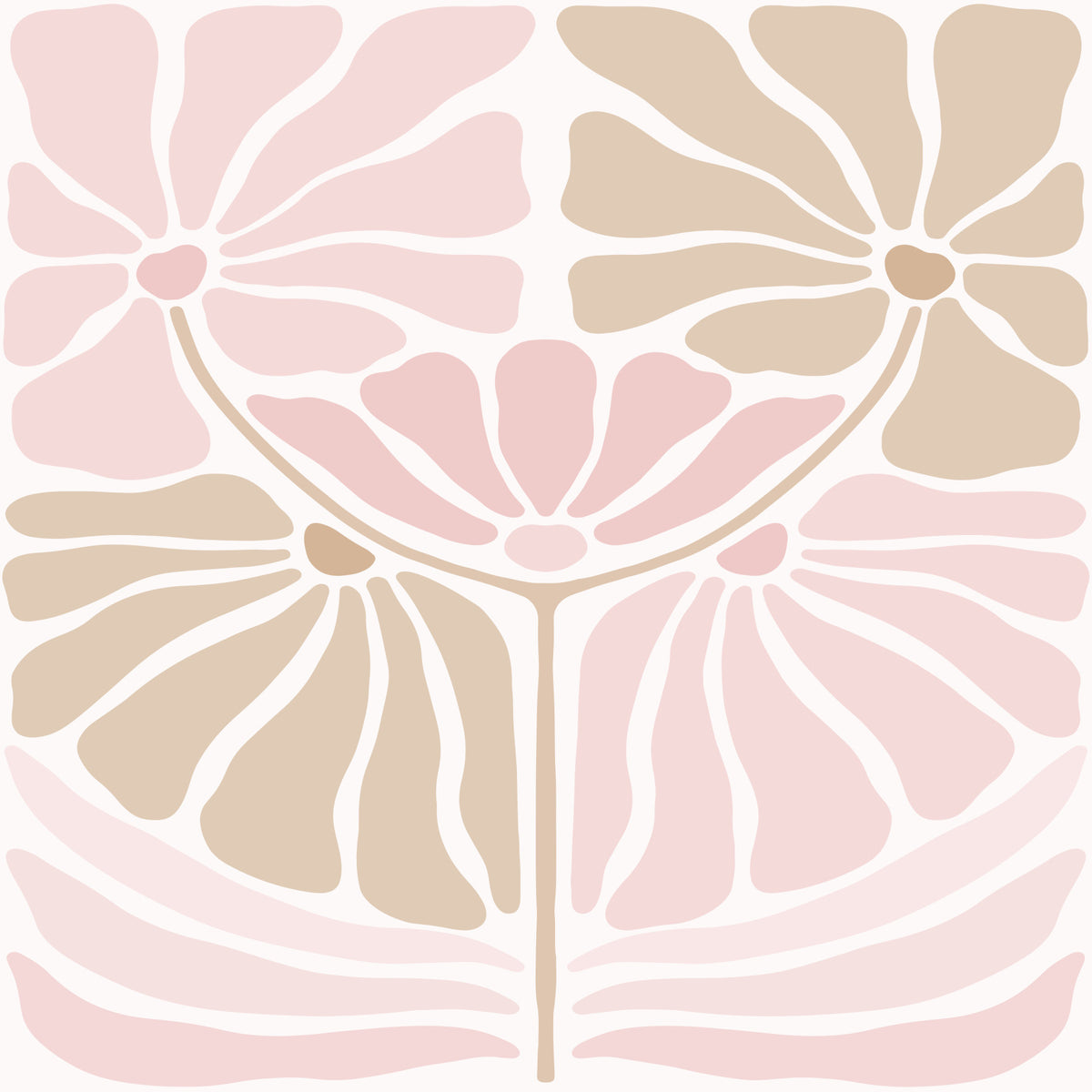 Retro blush bloes wallpaper⁠ in your room