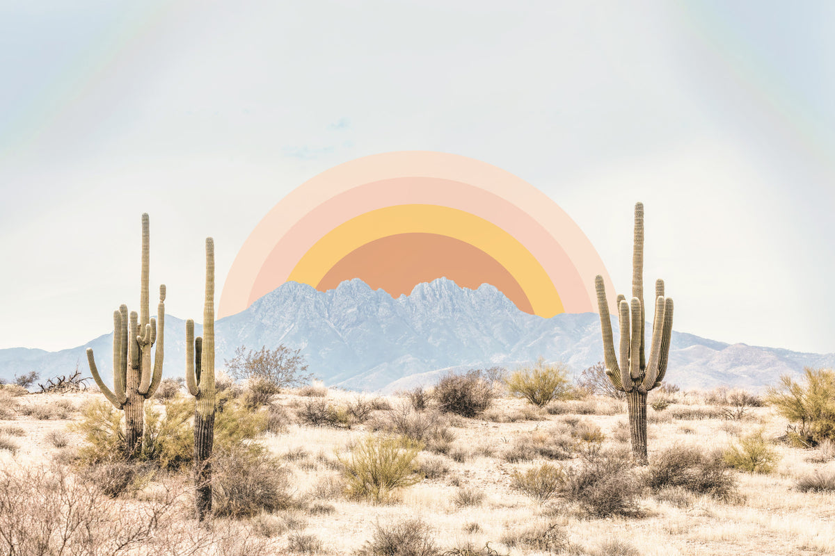Arizona Sunrise Wall Mural in your room