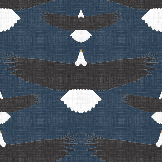 Sfondo blu rustico aquila calvo blu⁠