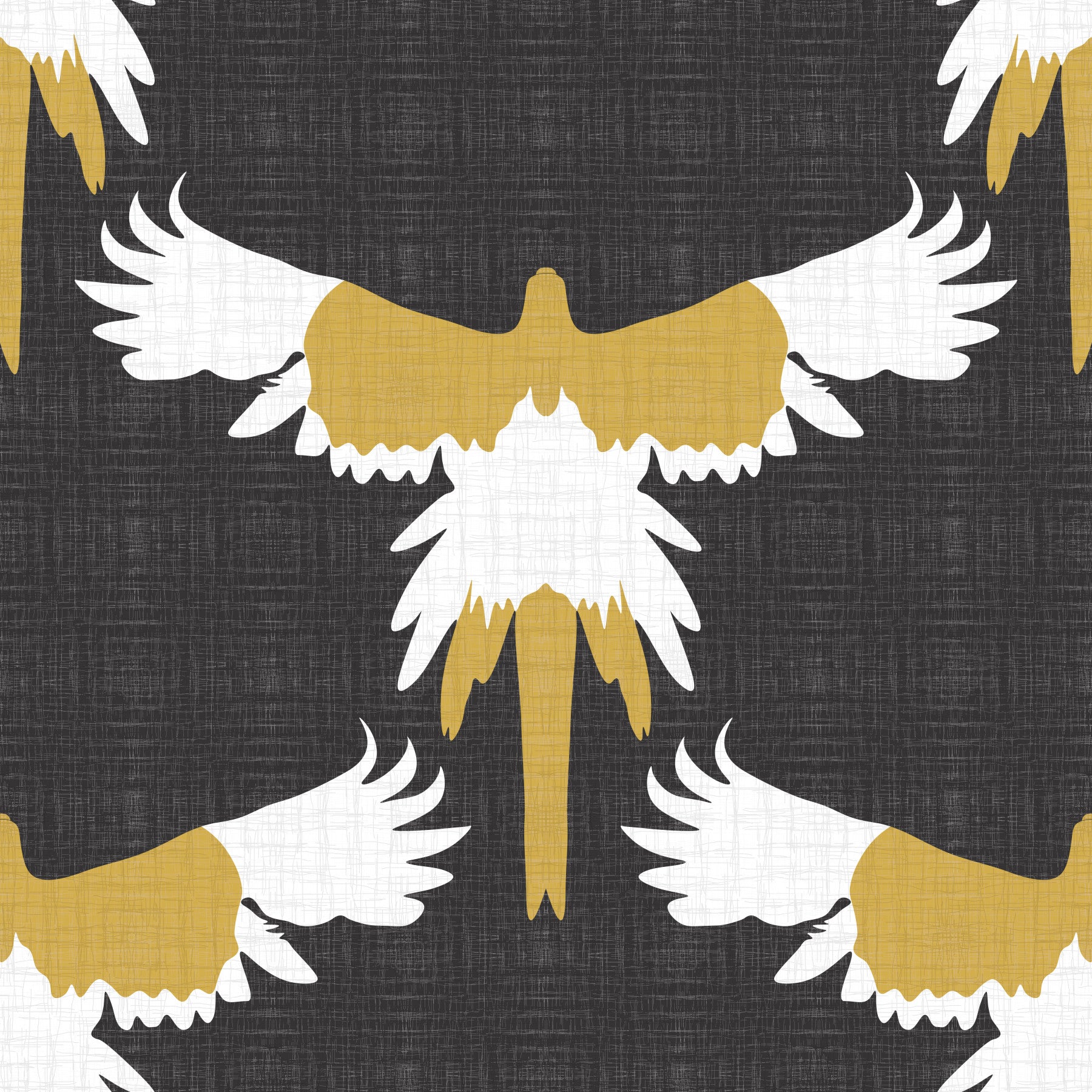 Rustic Macaw Flock Gray Wallpaper⁠