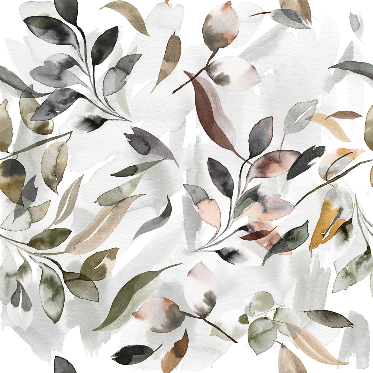 Fond d'écran aquarelle des feuilles botaniques⁠ in your room