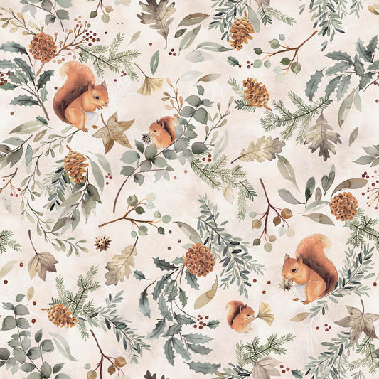 Botanical Leaves Rustic  Wallpaper⁠