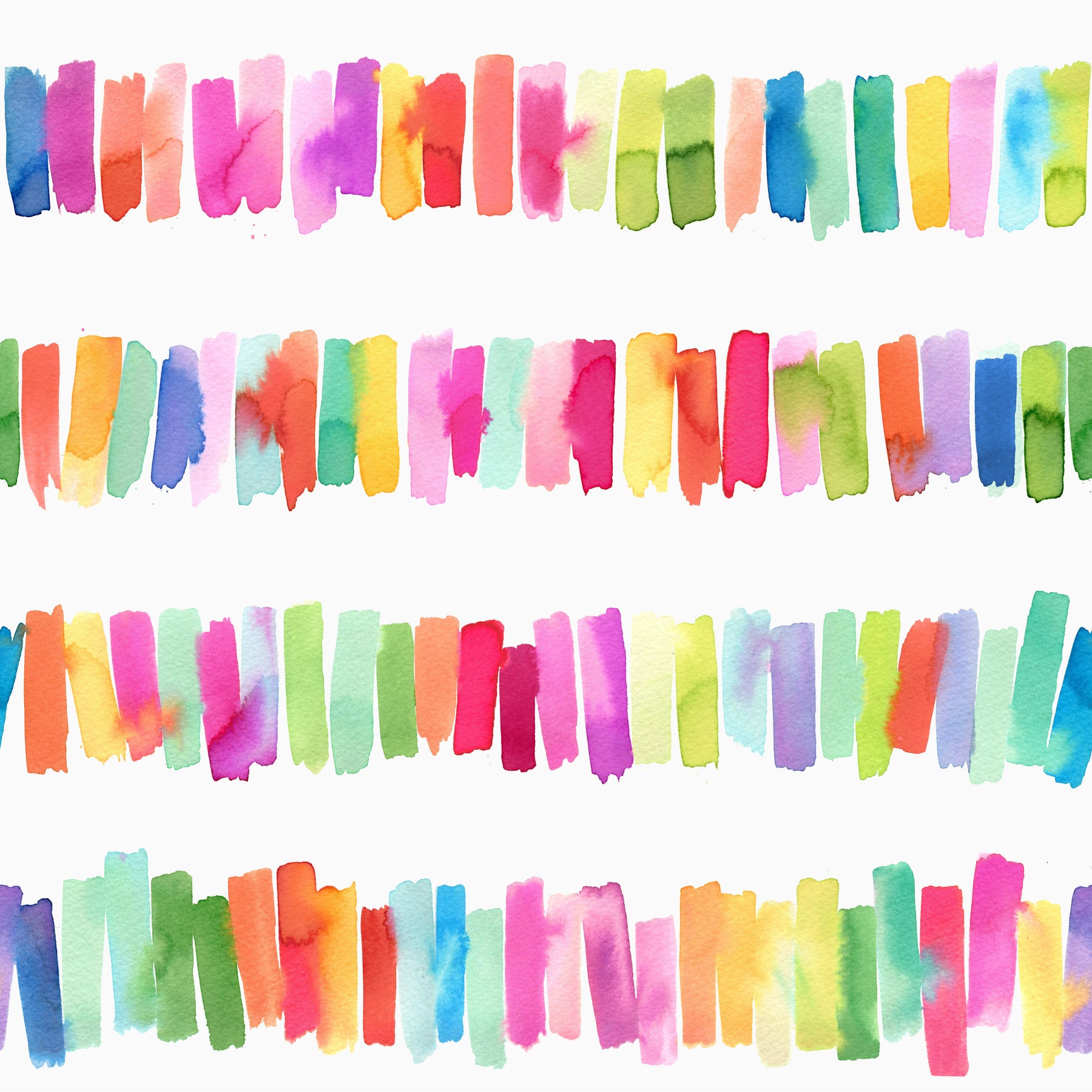 Bunte Pinselstrich Streifen Regenbogen Wallpaper⁠