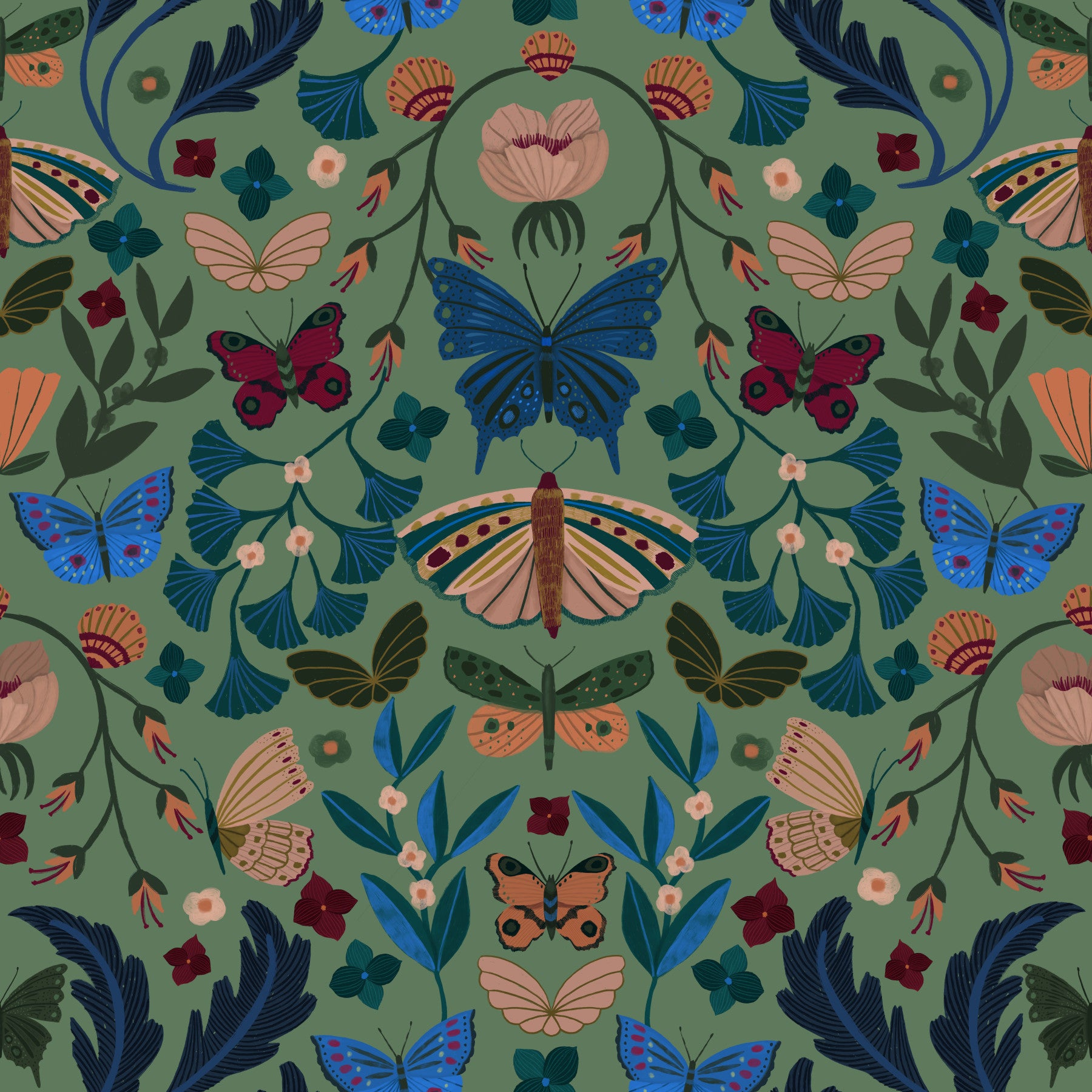 Flatternblumen Wallpaper⁠