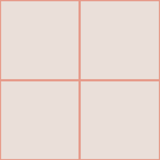 Minimalist Grid Coral Rose Wallpaper⁠