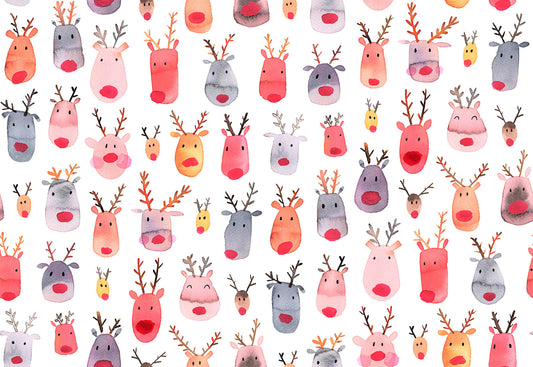 Cute Reindeers Kids Wallpaper⁠