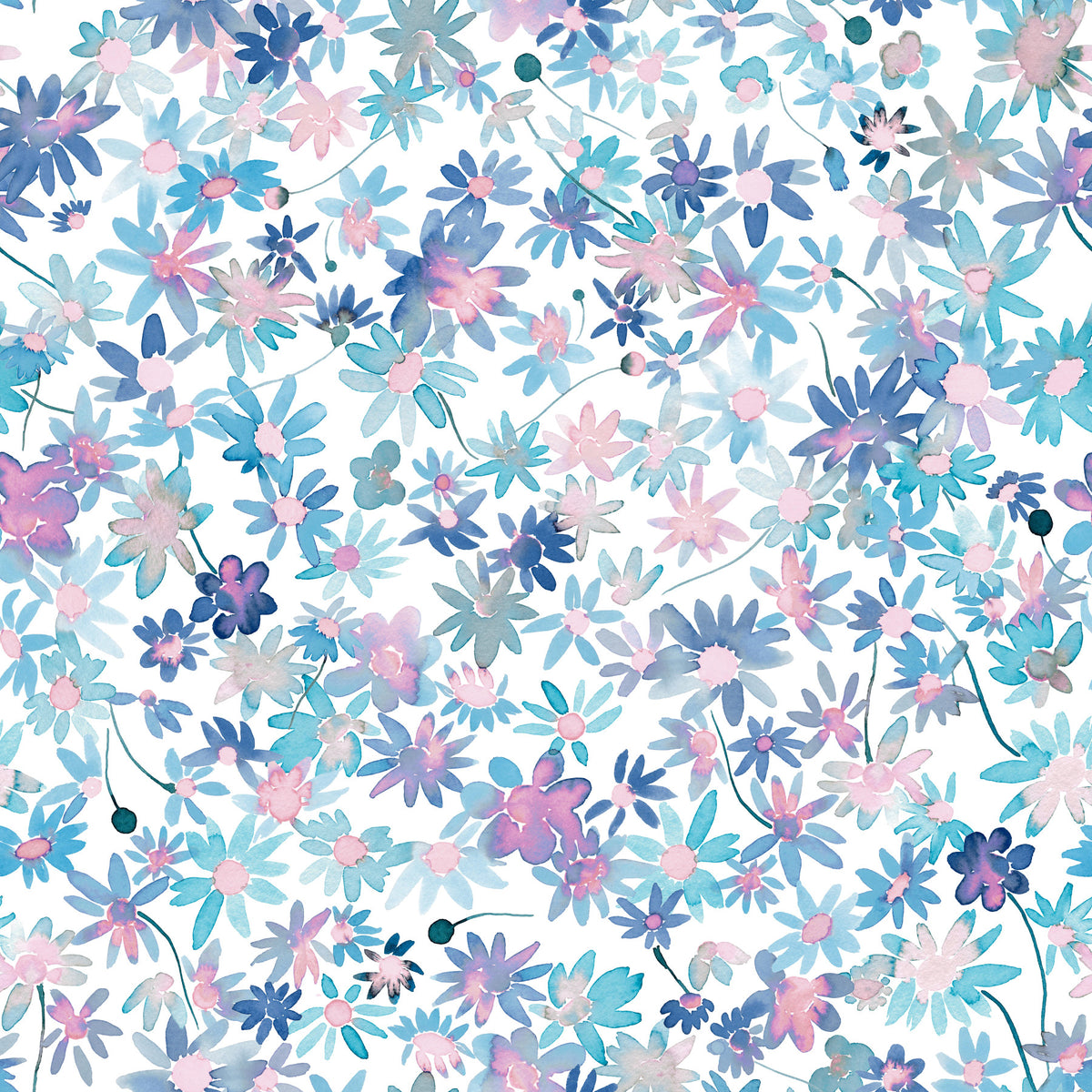 Daisies Watercolor Petals Pastel  Wallpaper⁠