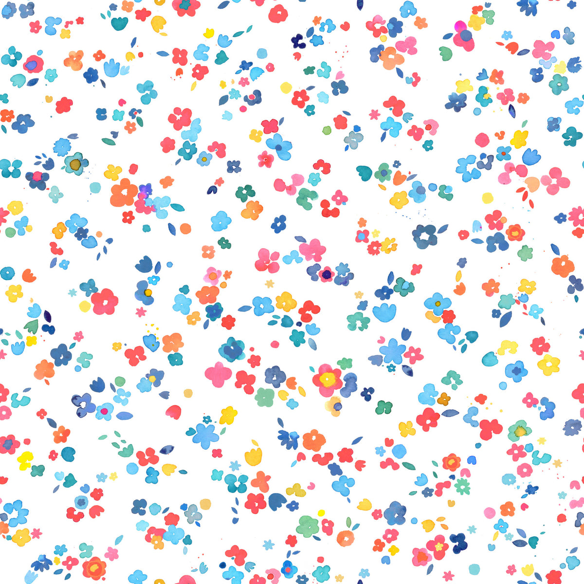 Dity minimale kleine bloemen Multicolor Wallpaper⁠