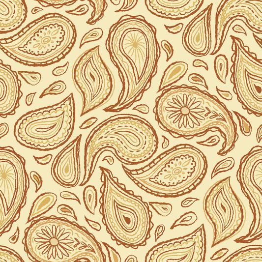 Autumn Paisley - Warm  Wallpaper⁠