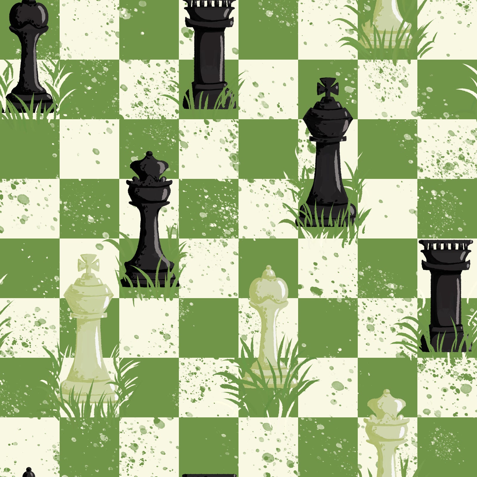 Outdoor Chess - Green Wallpaper⁠