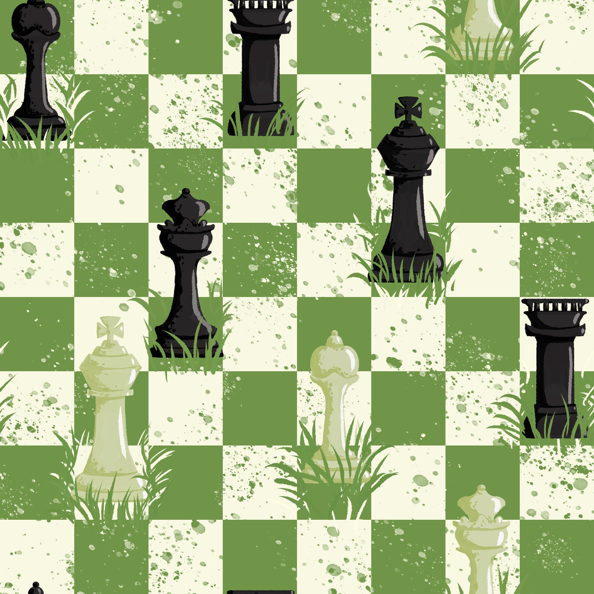 Outdoor Chess - Green Wallpaper⁠ in your room — zoomed