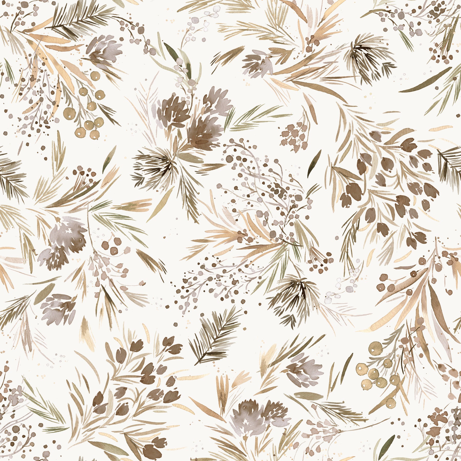 Piante minime floreali festive carta da parati d'oro⁠ in your room — zoomed