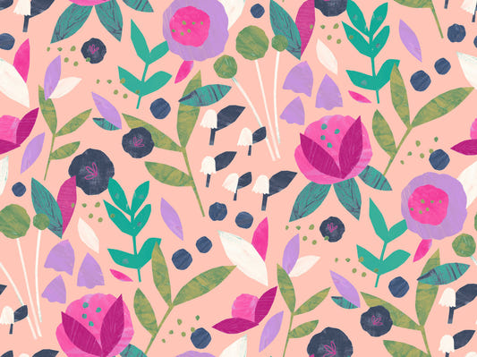 Papier peint de fleurs en papier⁠