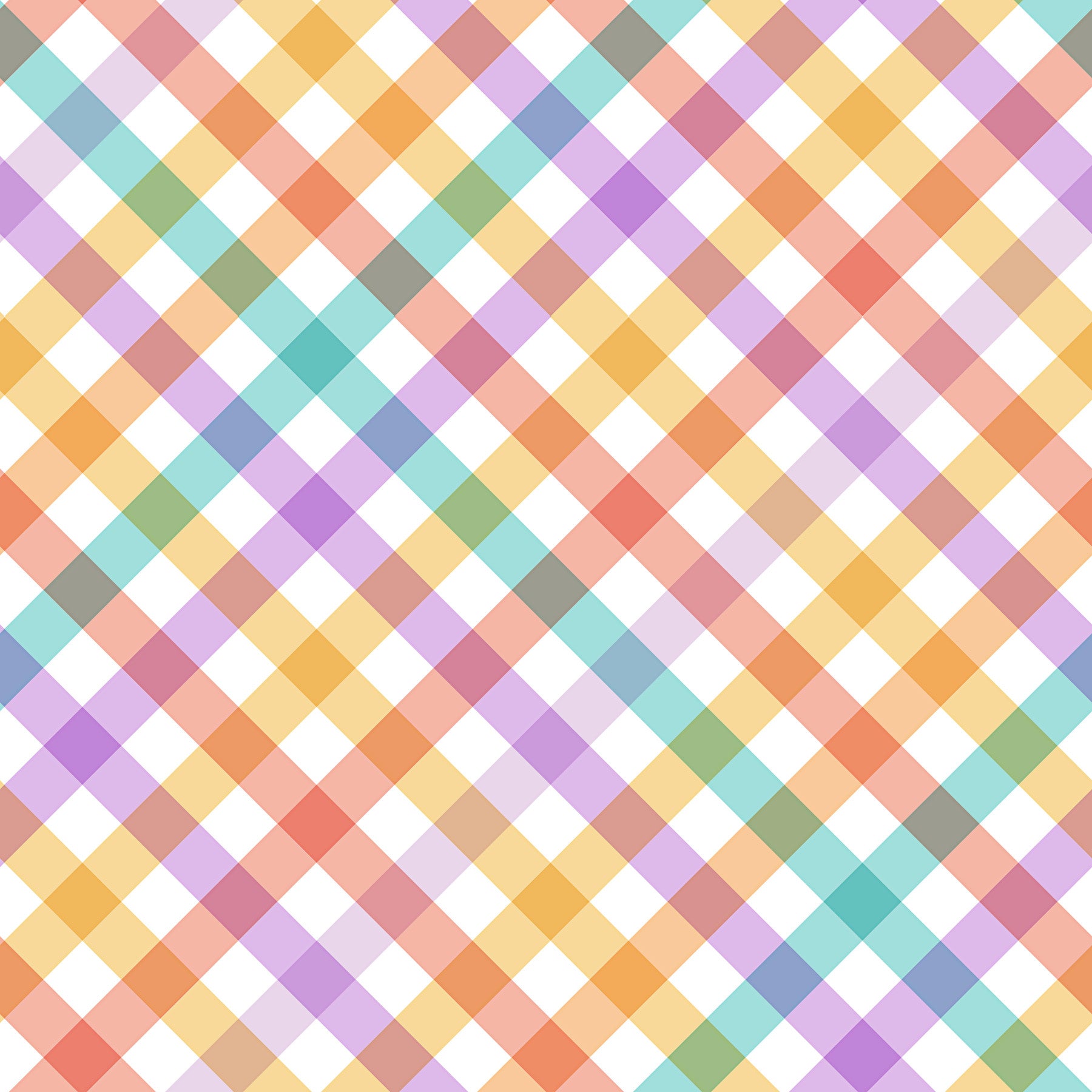 Geometrische Schecks Stripes Multicolor Tapete⁠