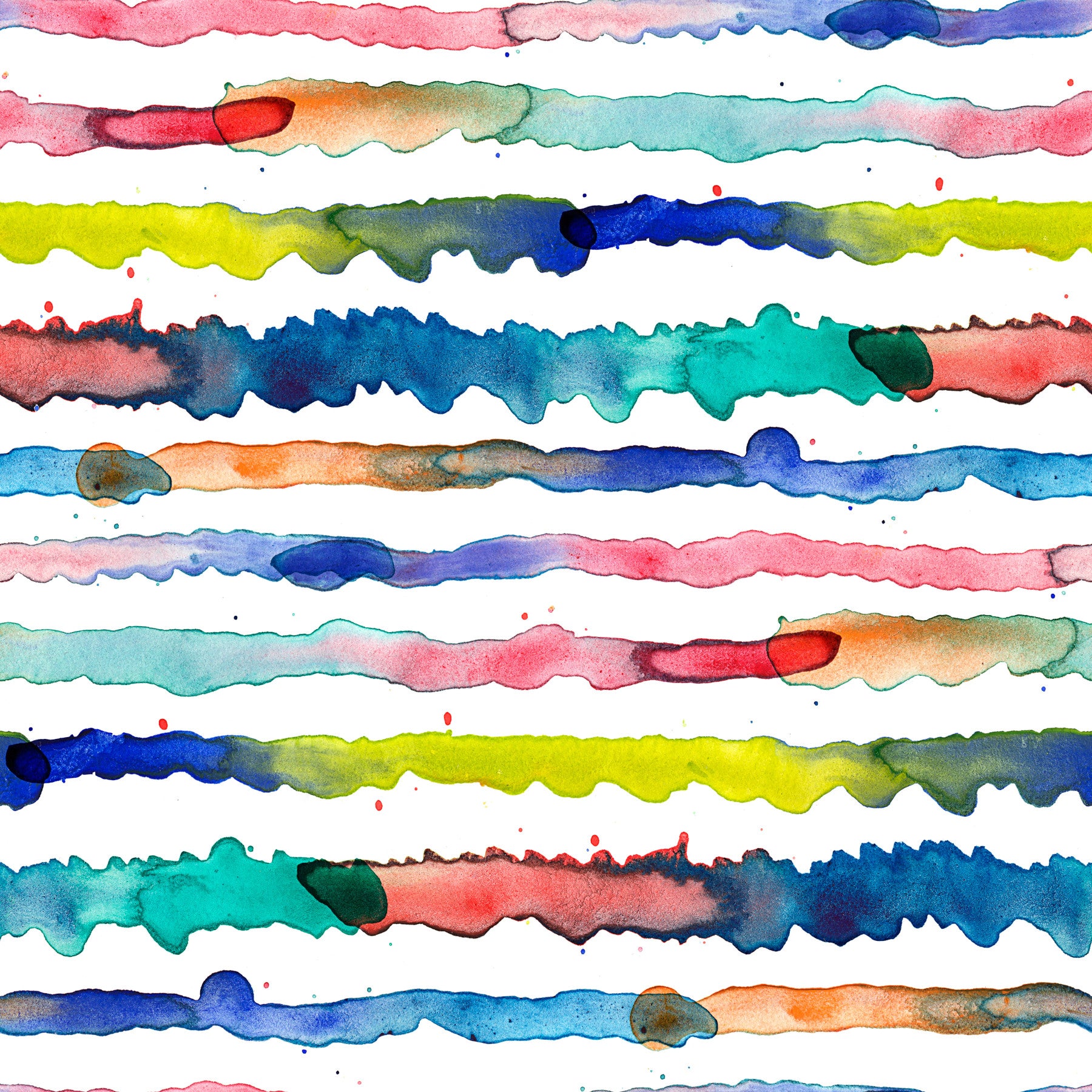 Gradienten -Aquarell Streifen blaue Tapete⁠