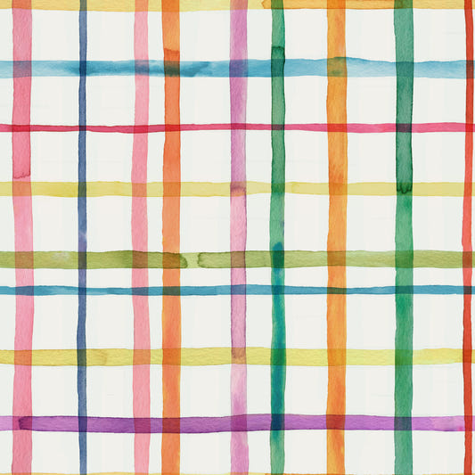 Plaids WaterColor Geometric Wallpaper⁠