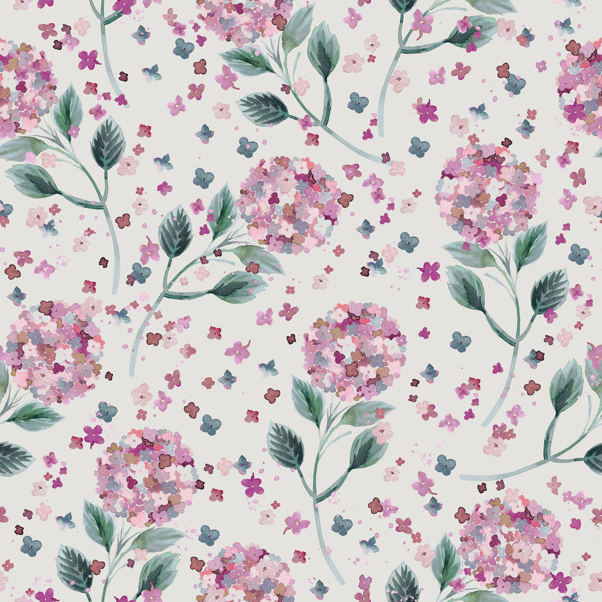 Hortensie Gartenblumen Wallpaper⁠ in your room — zoomed