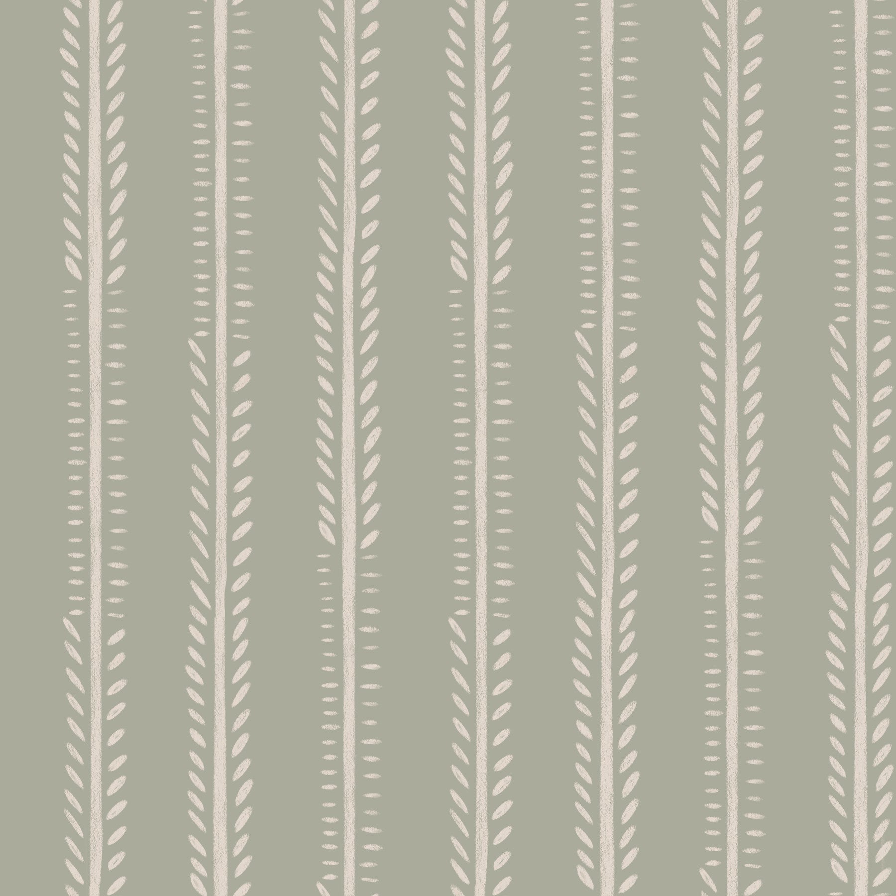 Serene Sage Stripes Wallpaper⁠ in your room — zoomed