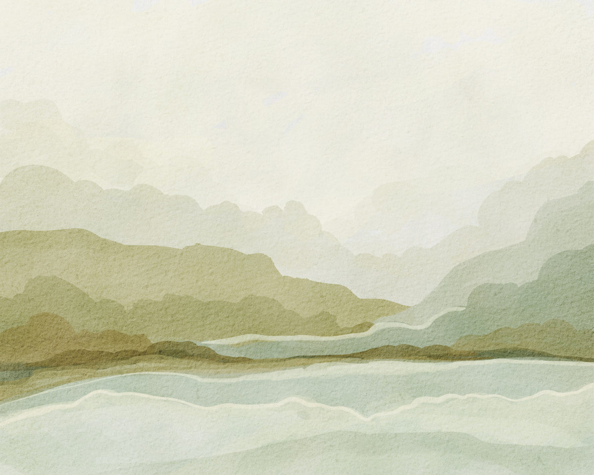 Misty mountain maiesty wall mural