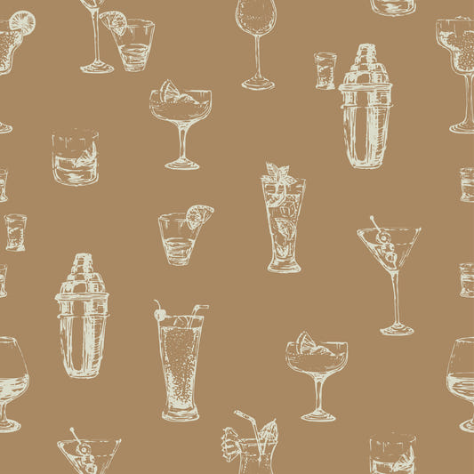 Cocktail timme chic tapet⁠