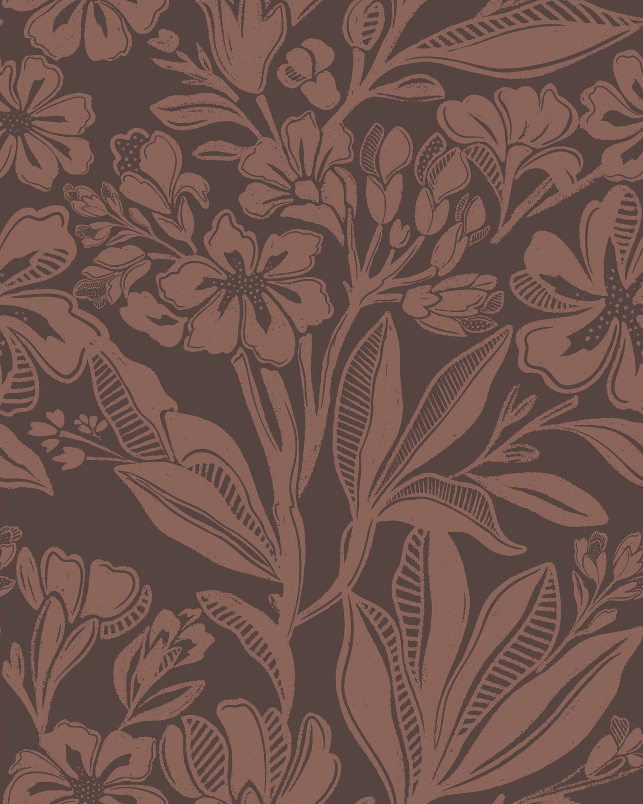 Terrakotta Bloom Wallpaper⁠