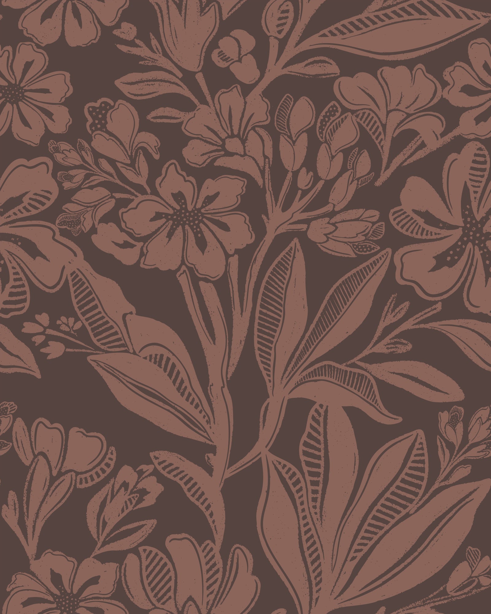 Terracotta Bloom Wallpaper⁠