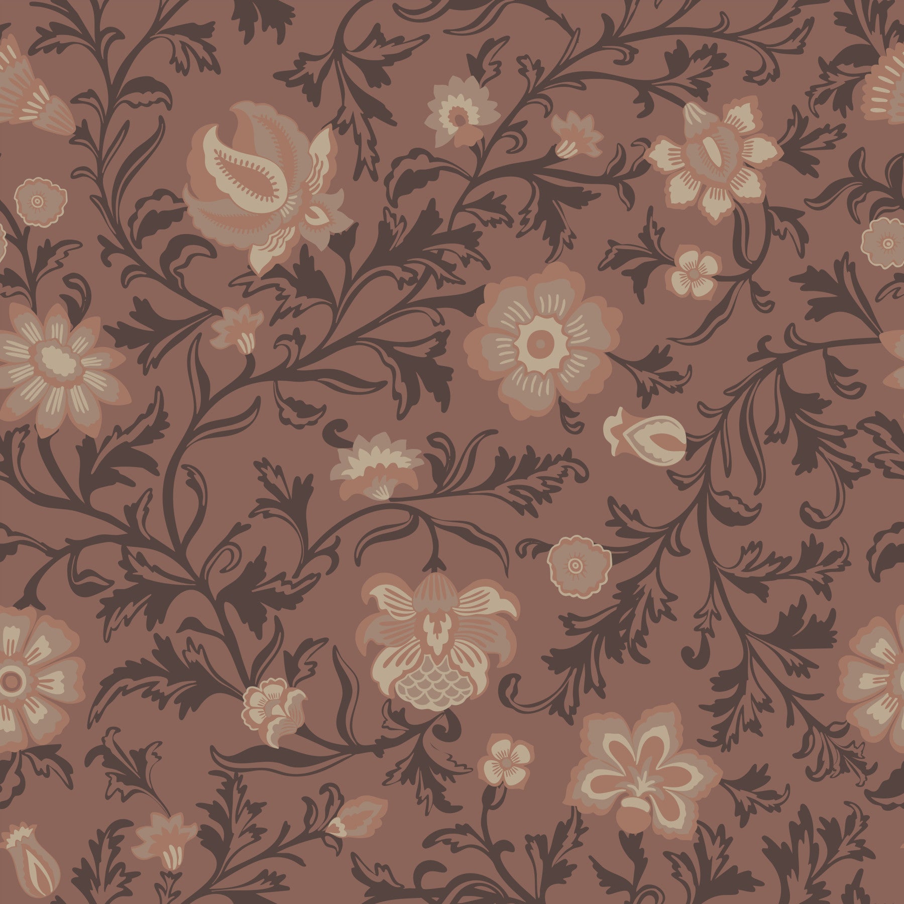 Erdige braune Eleganz Tapete⁠