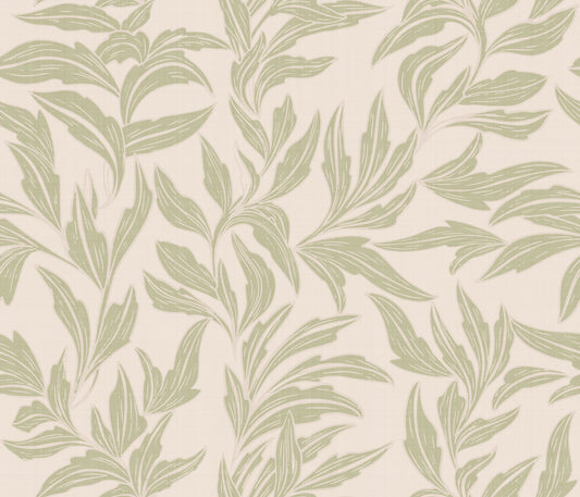 Serene Sage Leaves Wallpaper⁠