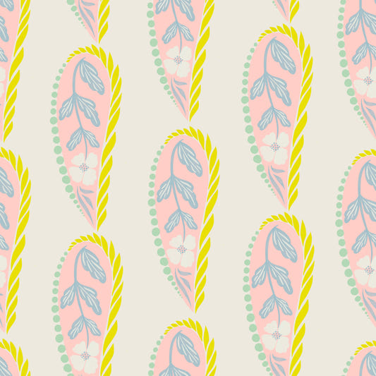 Pastell Paisley Wallpaper⁠