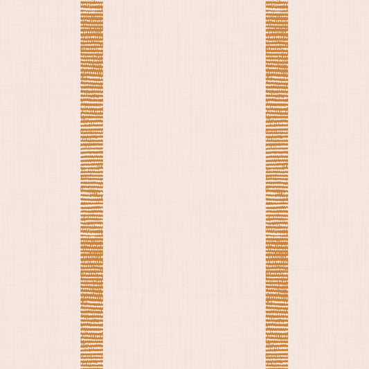 Boho Golden Harmony Stripes beige Caramel Brown Wallpaper⁠