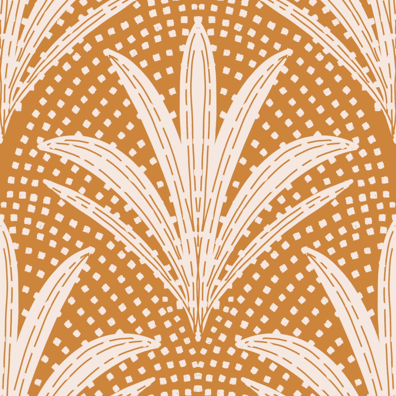 Boho rustikale Palmenradiance Karamellbraun Tapete⁠