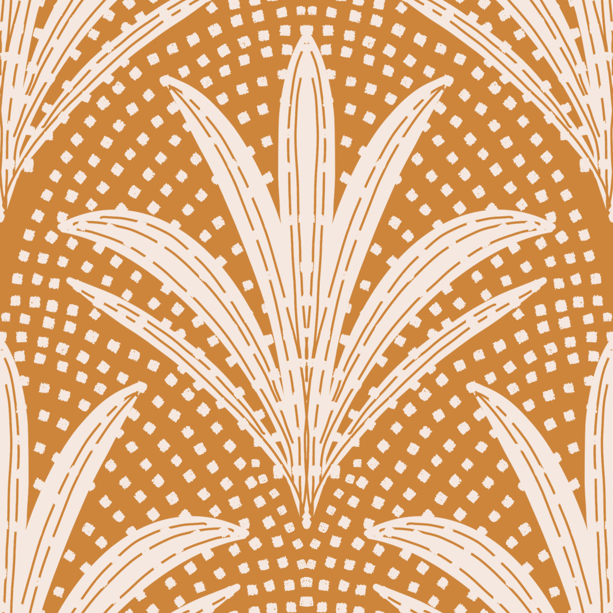 Boho rustikale Palmenradiance Karamellbraun Tapete⁠ in your room — zoomed
