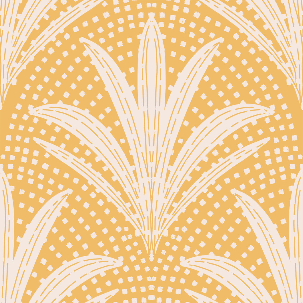 Boho rustykalny blask palmowy złota ochra tapeta ⁠