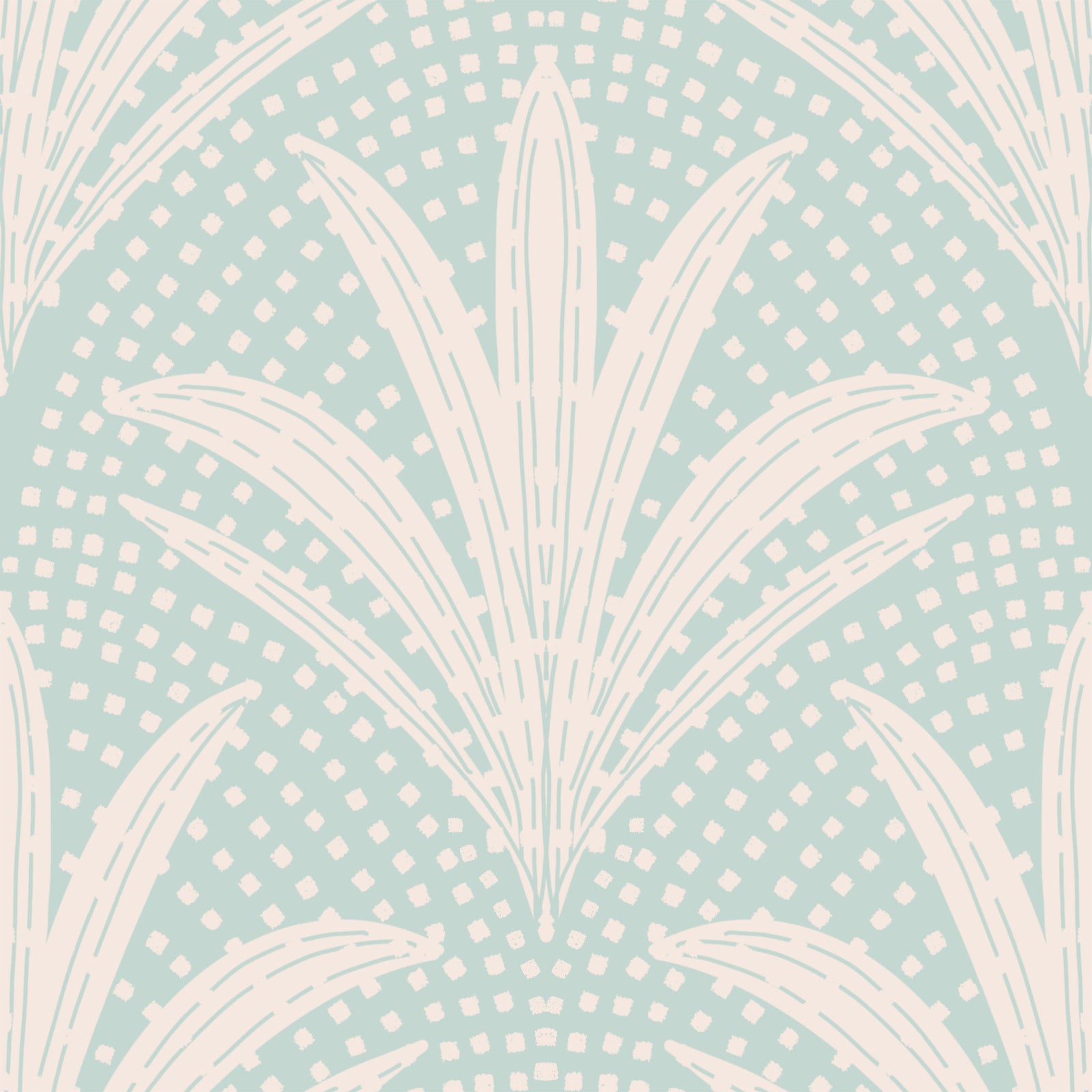 Boho rustikale Palmenradiance Weiche blaue Tapete⁠