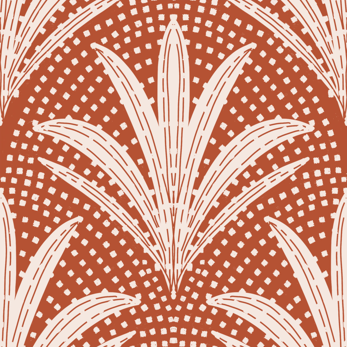 Boho Rustic Radiance Radiance Terracotta Wallpaper⁠