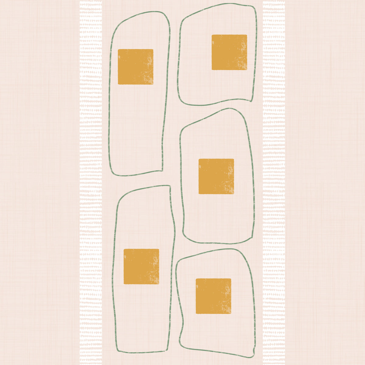 Japandi frame de lignes peint de coquille d'oeuf⁠ in your room — zoomed