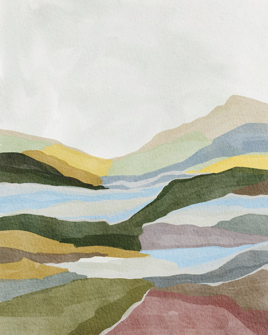 Golden Stunde Hills Wall Wandbild