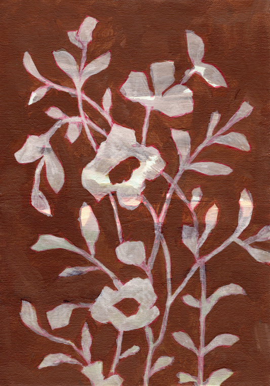 Terracotta Bloom Wall Mural