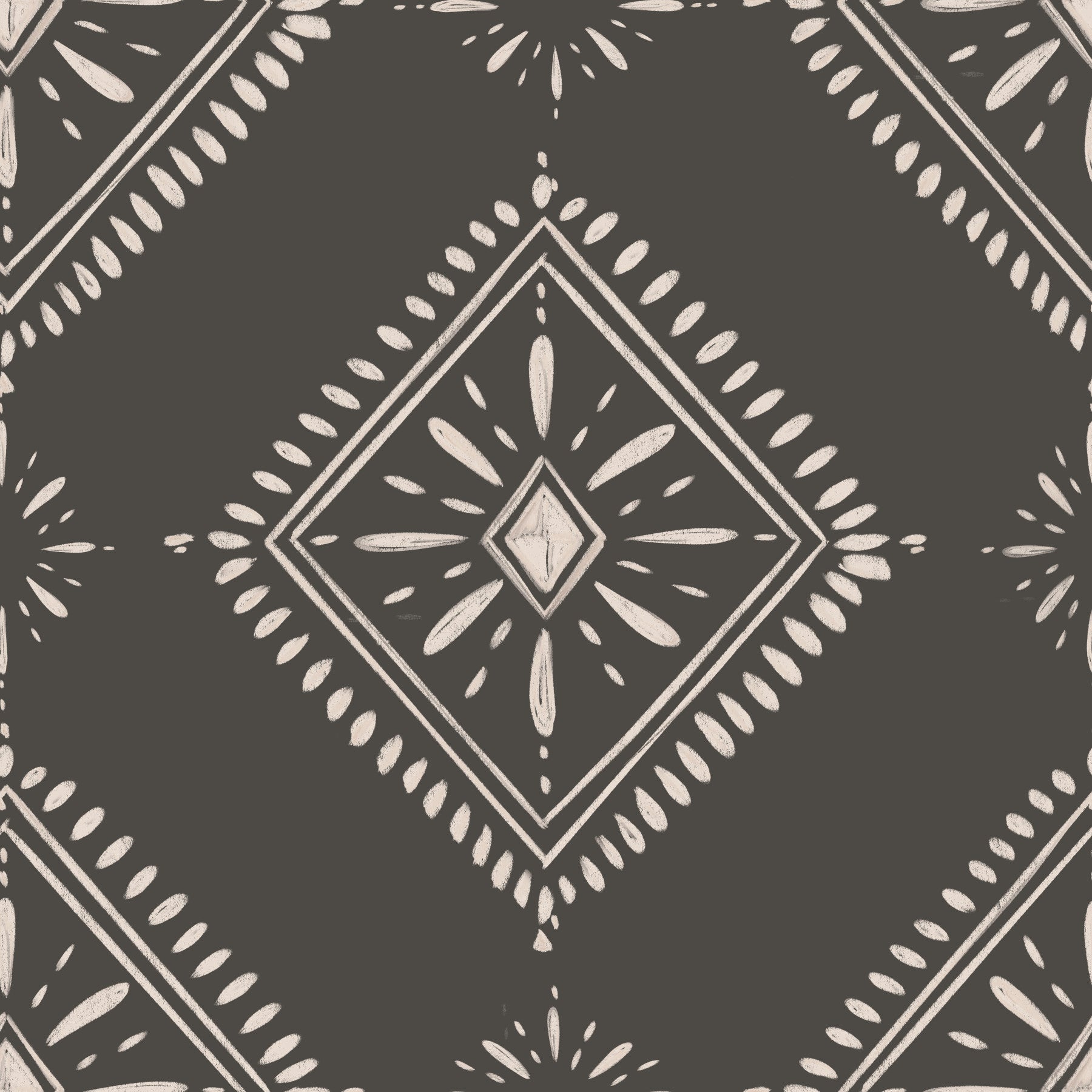 Charcoal Chic Diamonds Wallpaper⁠